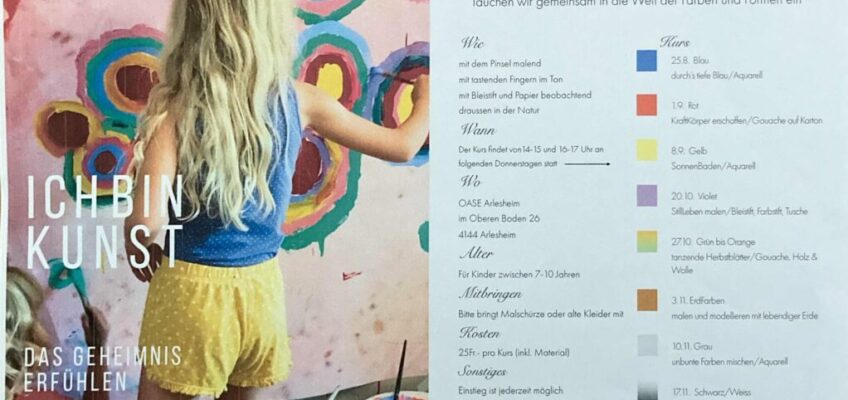 Neu in der OASE – Malkurs für Kinder